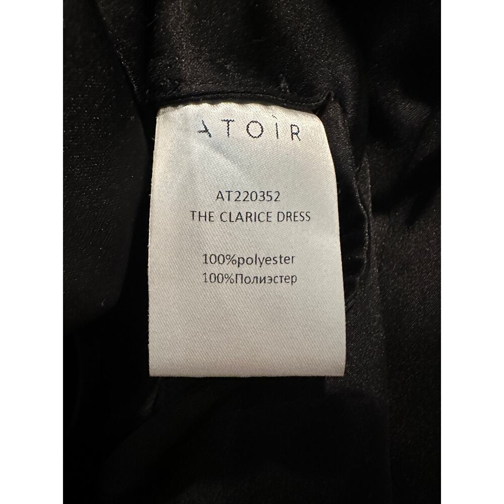 NEW Atoir US 8 Black Slip Clarice Open Back Maxi Wedding Formal Satin Dress LBD - Picture 9 of 10